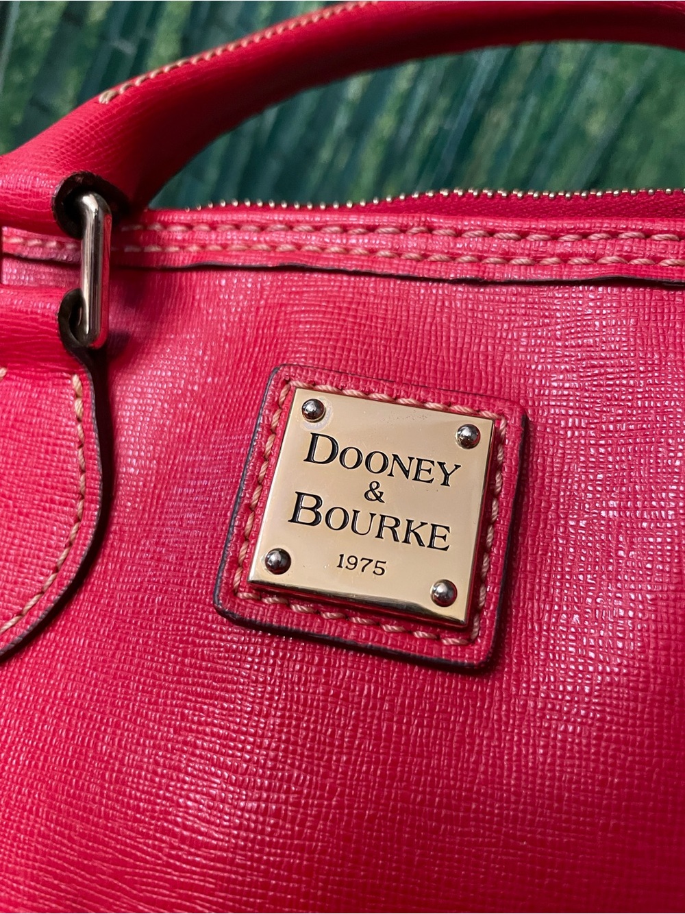 Dooney & Bourke cherry red Leather Satchel